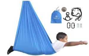 sensory swing to meet play milestones in early childhood